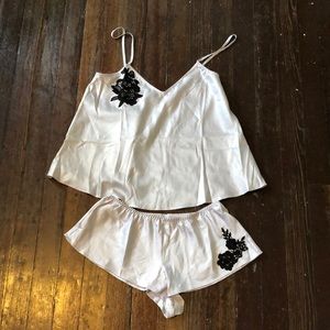 AdoreMe matching pajama set in lavender